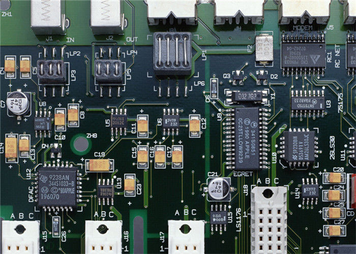 緑の直通の穴PCBアセンブリ、電子回路板アセンブリ